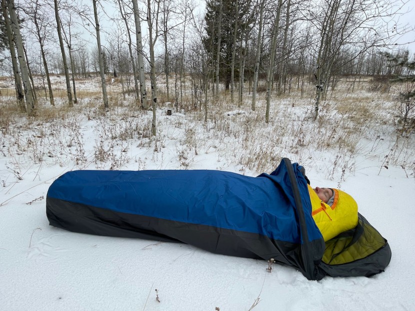 bivy sack - we were originally attracted by the helium's claimed weight, but...