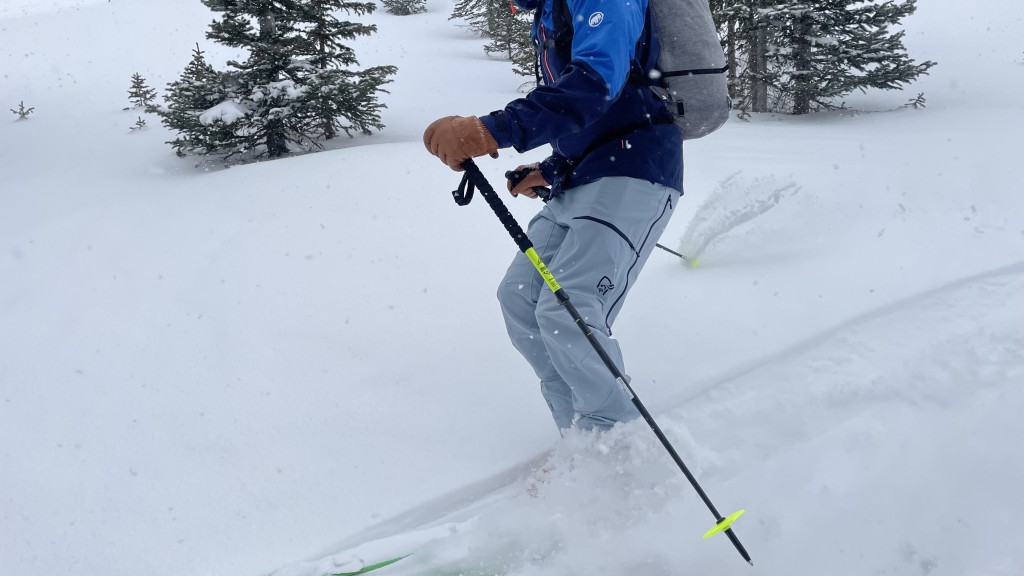 norrona lyngen flex1 - the lyngen skiing through powder during early season testing in the...