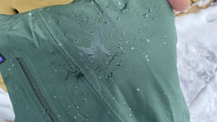 patagonia insulated powder town pants for women - even after high pressure water, the propriety h2no fabric only...