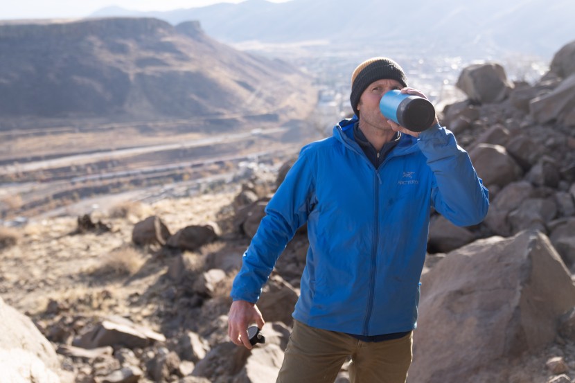 insulated jacket - this jacket worked as a perfect breathable mid-layer while out...