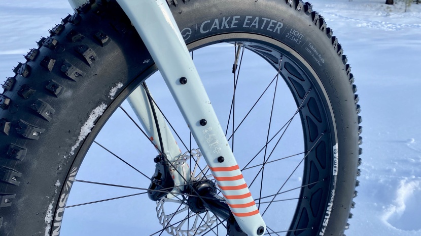 3-pack mounts on the fork provide more options for attaching gear to...