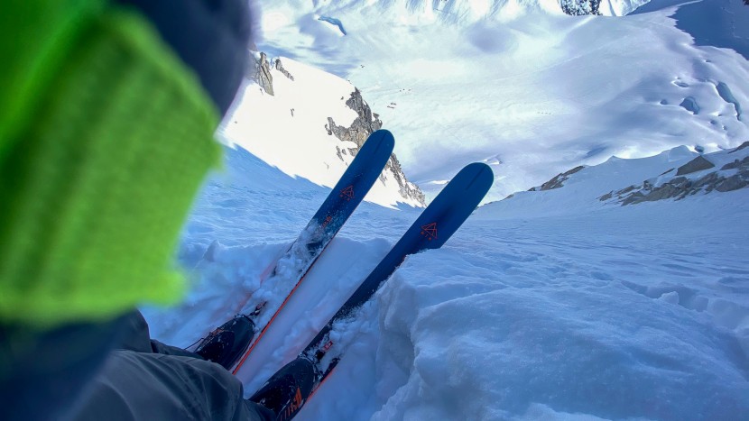 atk crest 10 - the atk crest 10 poised and ready to drop into a 50 degree alaskan...