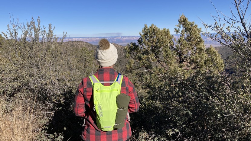 camelbak classic light 70 - the side bungee straps come in handy for stowing an extra layer.