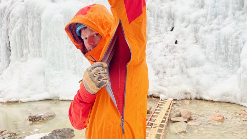 hardshell jacket - the trollveggen light's 20-inch-long armpit vents are some of the...