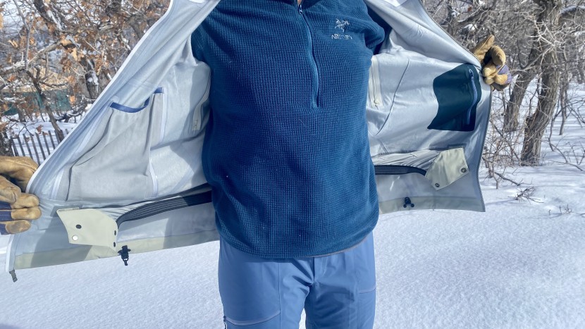 arc'teryx sentinel for women - the soft flannel backing provides a small amount of extra warmth...