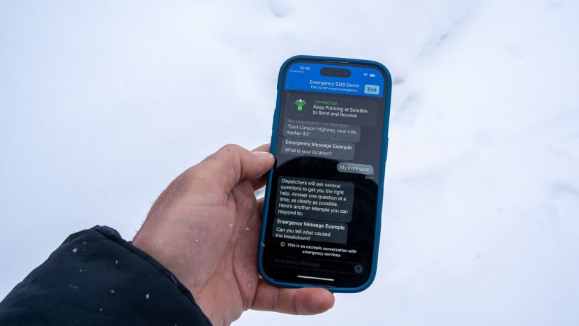 iphone satellite messaging - demo mode of the iphone 14 satellite emergency sos. this demo mode...