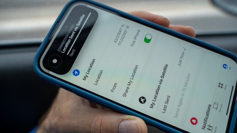 iphone satellite messaging - sending a non-emergency location "pin" via satellite on the iphone...