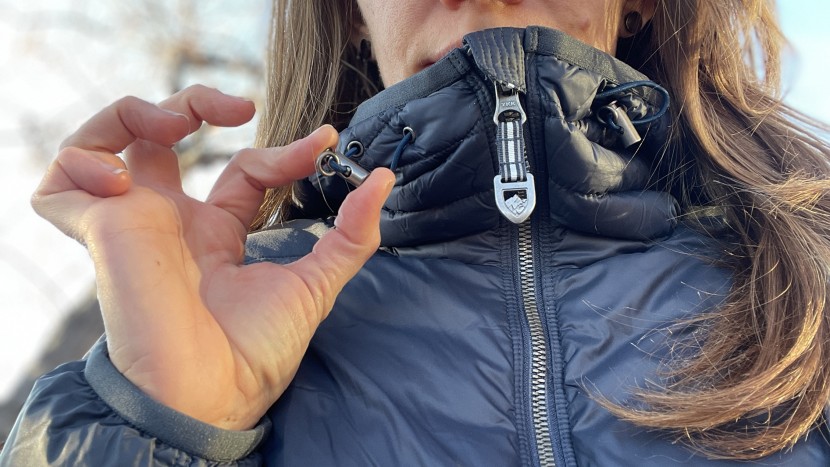 kuhl spyfire hoody for women - the metal toggles on the spyfire hood aren't doing it any favors...