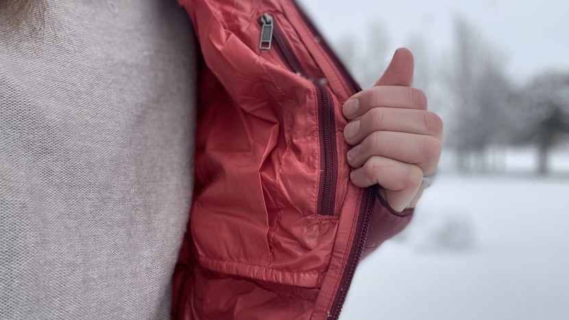 patagonia down sweater hoody for women - we appreciate the extra pockets inside the down sweater.