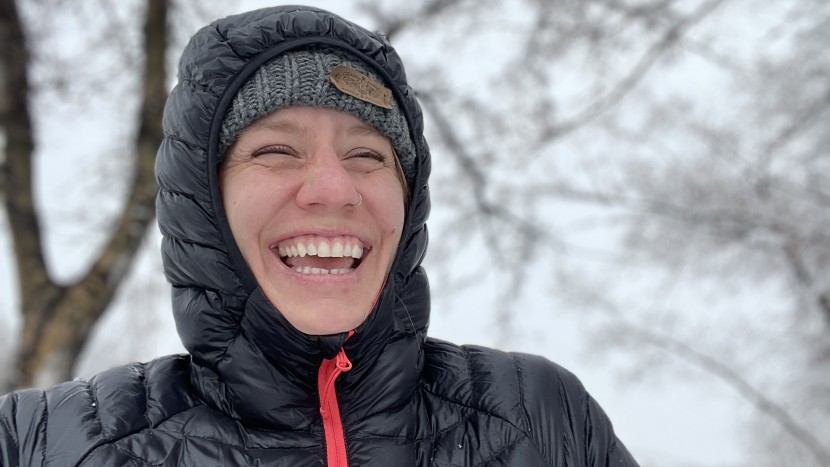 mountain hardwear ghost whisperer hoody for women - an elastic rimmed hood cuts down the need to fuss with toggles to...