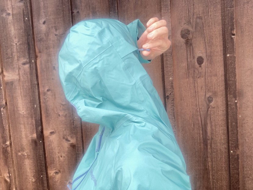 patagonia storm10 for women - the hood could fit a helmet well enough, and then cinch closer to...
