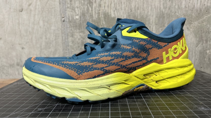 hoka speedgoat 5 - due to the amount of foam, there is less sensitivity when on...
