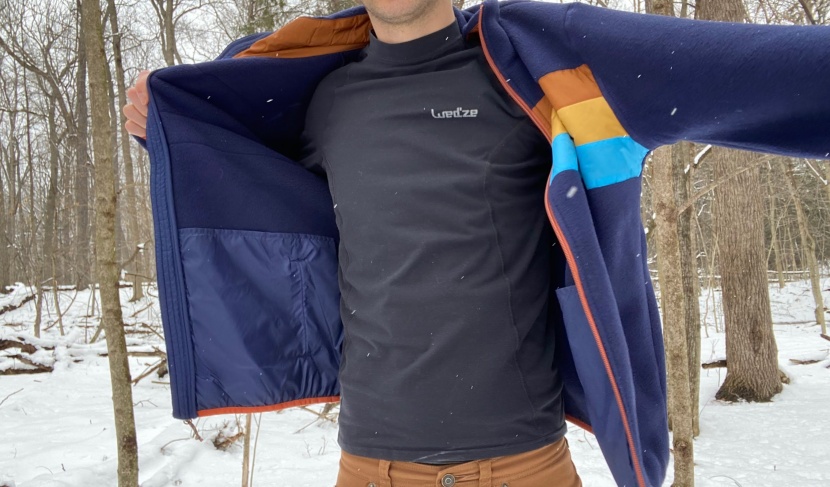 cotopaxi teca full-zip - the teca is warm, thick, and fun to wear.