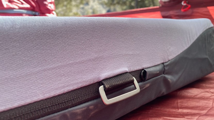 hest foamy sleeping pad - the nylon top material is very soft to the touch and flexes as you...