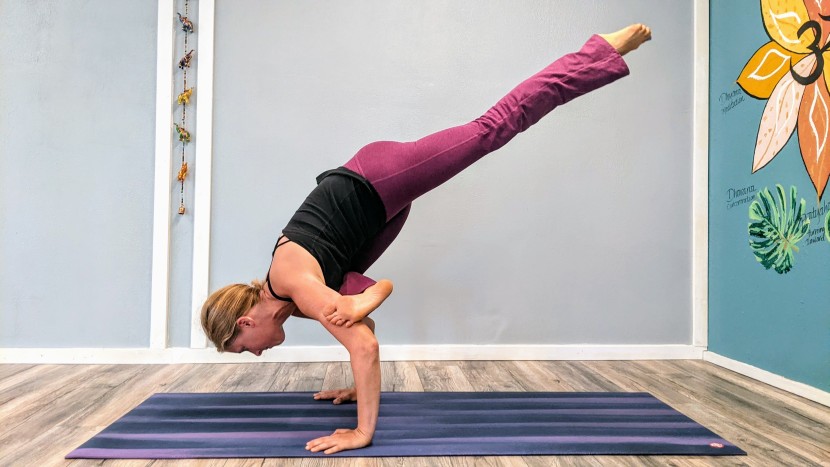 beyond yoga spacedye high-waisted practice pants - too much flare can get you tangled, but the practice pants stick the...