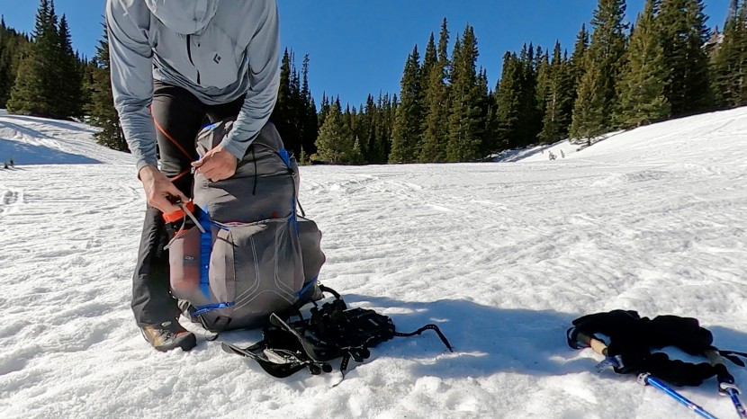 osprey exos pro 55 - ample side pockets put your gear close at hand, and are even easy to...