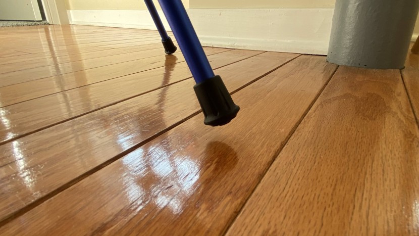 moon lence backpacking chair - the rubber feet sometimes don't uniformly contact the floor.