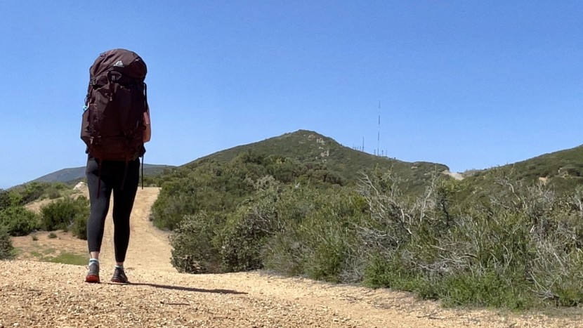 gregory deva 60 - here the deva is loaded with 33 pounds of backpacking gear. there...