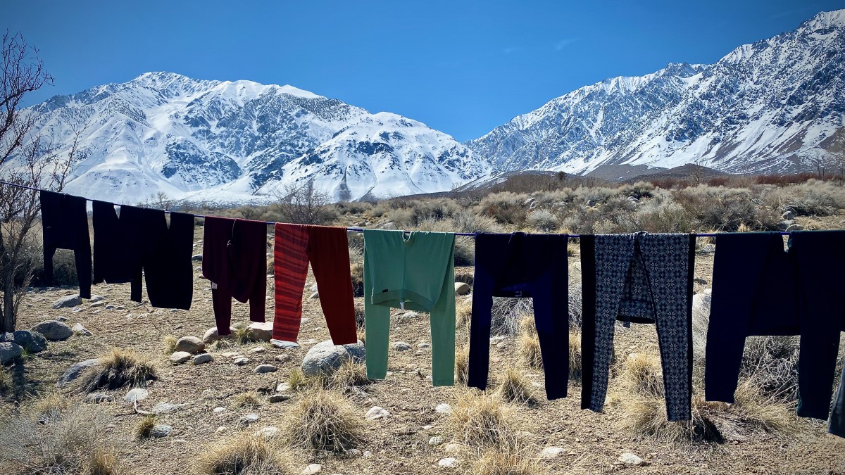 Best Long Underwear Review (The Eastern Sierra is certainly a beautiful place for testing the drying speed of every pair of long underwear.)