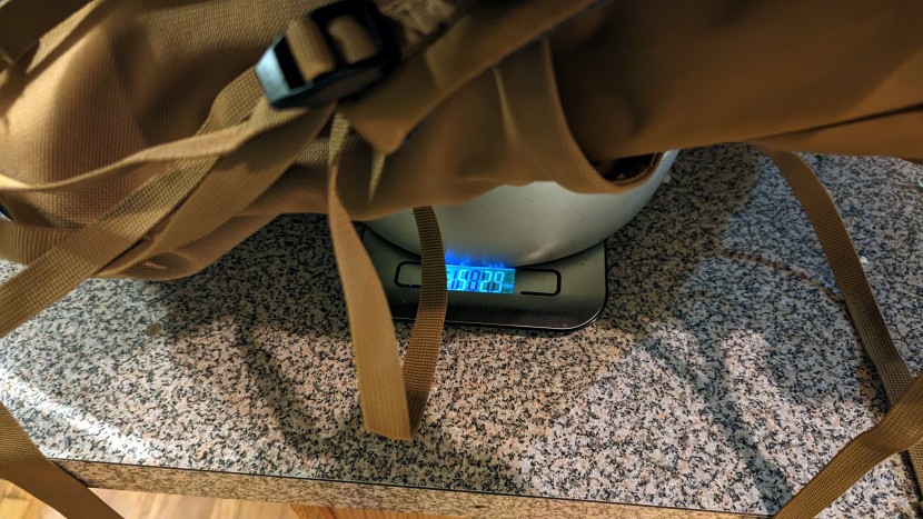 deuter aircontact core 65+10 - this pack weighs over five pounds, but that weight comes with a lot...