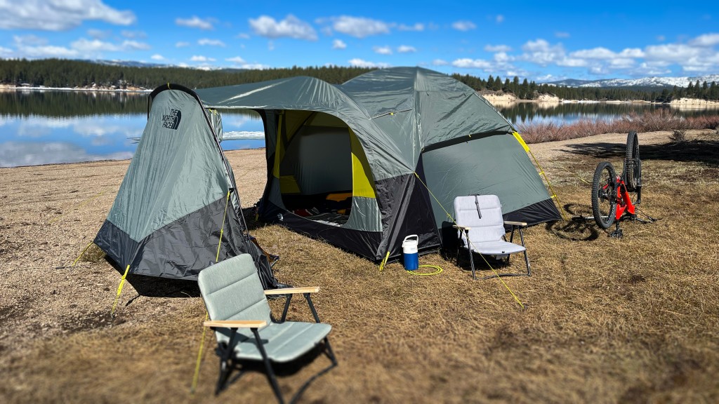camping tent - the north face wawona 6 is a tent with a true garage, ready to store...