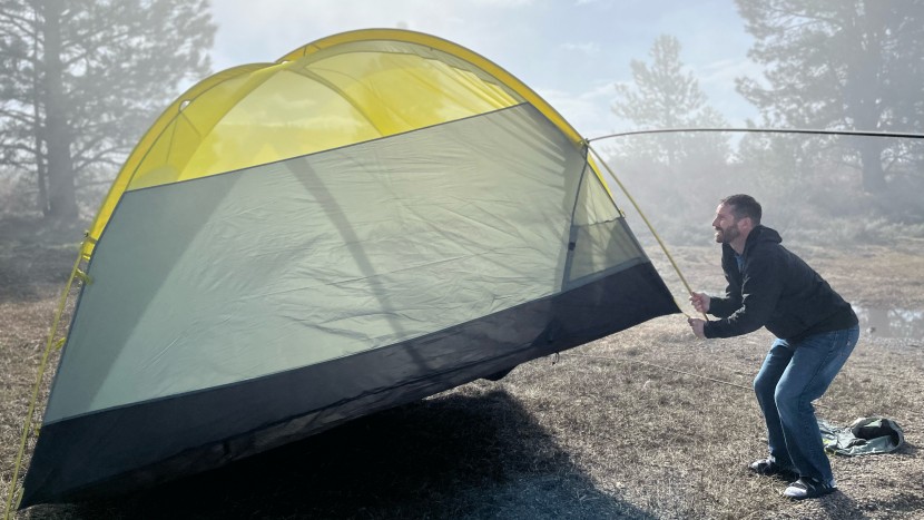 the north face wawona 6 - even with the 2023 update, getting the last main pole in takes some...