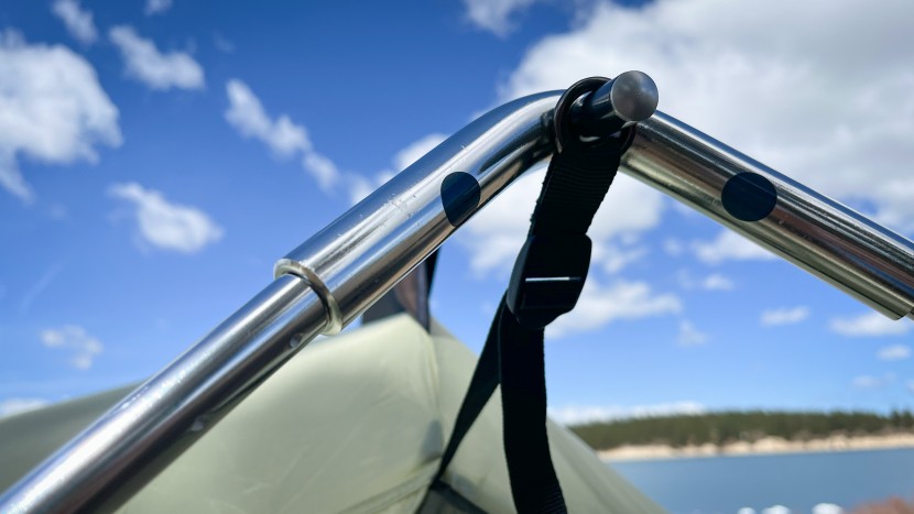 snow peak alpha breeze - don't forget to attach the straps to the center structure of the...