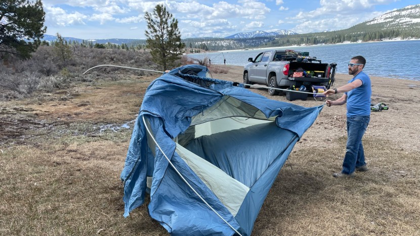 rei co-op skyward 4 - setup of the skyward 4 isn't too bad, but it's much more complicated...