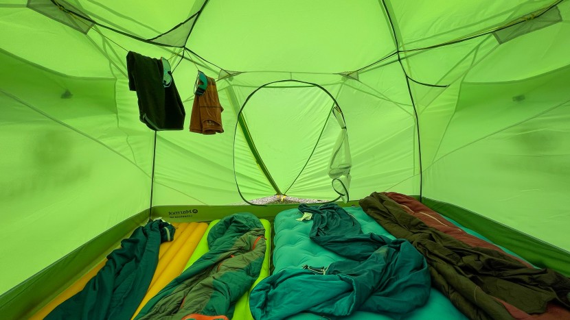 marmot limestone 4 - pockets, clotheslines, hangers, vestibules... this tent has it all.