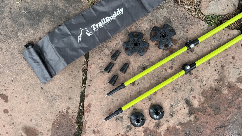 trekking poles - tip attachments, baskets, and carrying cases make a pole more...