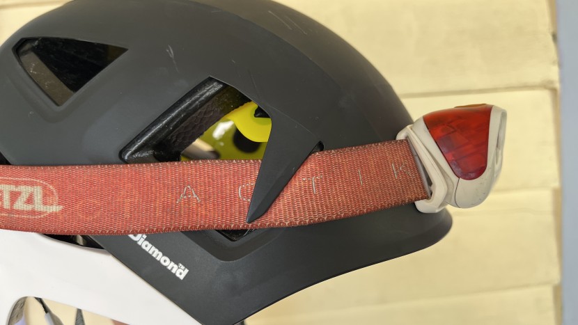 climbing helmet - we look for useful features and test them for efficacy, like...