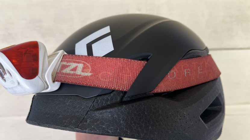 the headlamp clips on the black diamond vision mips are easy to...