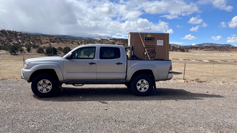 step one of assembling and installing a rooftop tent is to get it to...