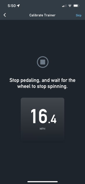 calibrating the tacx flow through the tacx app is simple, although...