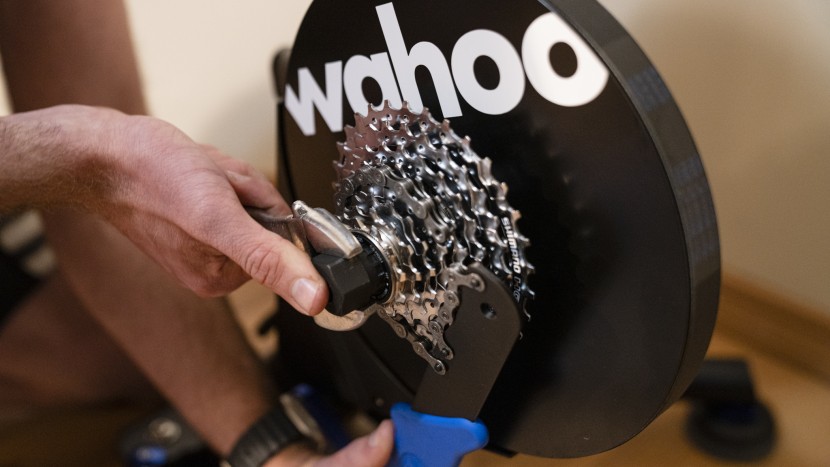 wahoo fitness kickr - you'll have to swap out the included cassette if you don't have an...