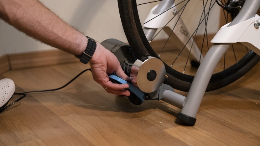 tacx flow smart trainer - the road feel can feel like you're rolling on metal... which is...