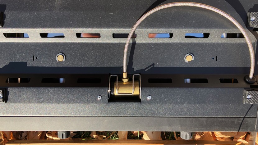 the fuel regulator is permanently connected to the stove and stashes...