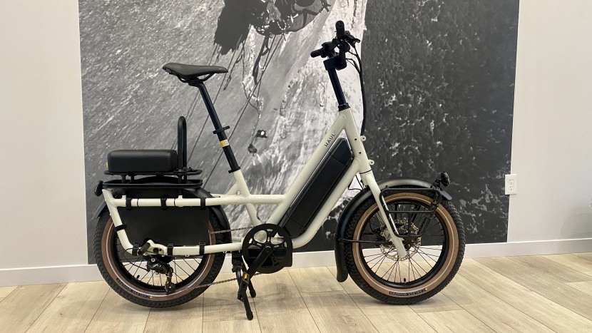 showcasing the range of adjustability on the haul st, set up for a...