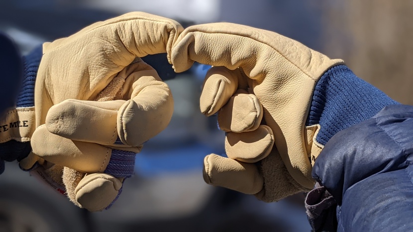 the wells lamont white mules are on the long side.