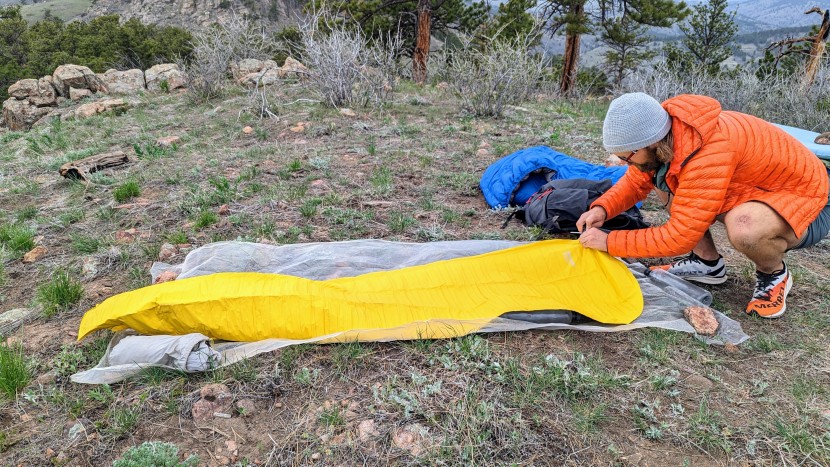 therm-a-rest neoair xlite nxt - when deflated, the xlite is barely thicker than the ground sheet we...