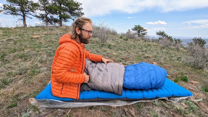 nemo quasar 3d insulated - the quasar 3d insulated has 3.5 inch thick quilted baffles that make...