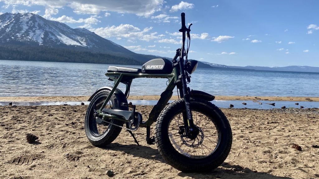 super73 s2 - traversing over pavement, dirt and even sand was possible on the...