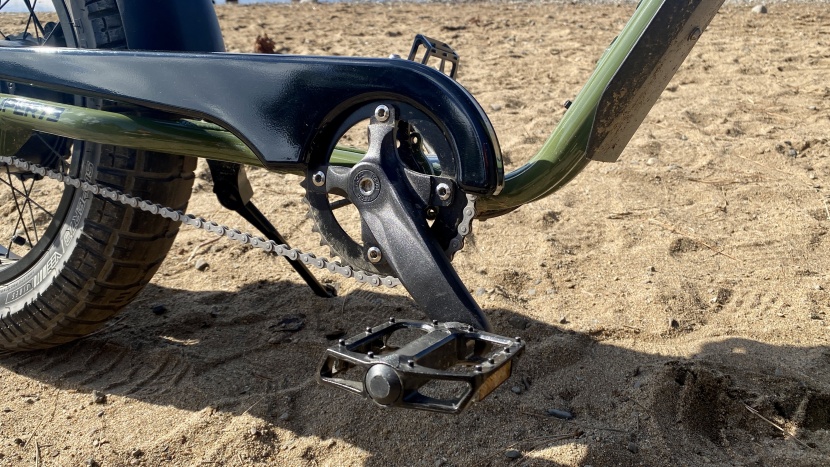 super73 s2 - it's difficult to generate any torque from these little crank arms.