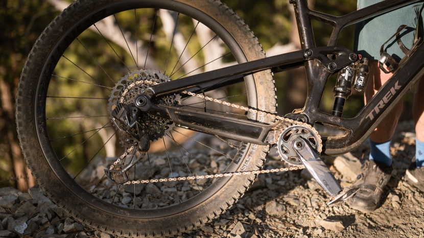 sram gx axs is a nice touch on this bike, no one misses an extra...