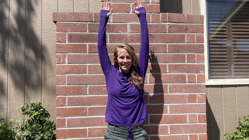 even our long-armed tester stays covered and comfortable in the...