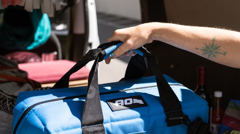 ao coolers 24 pack canvas cooler - the ao includes carry straps that can be velcroed together by a...