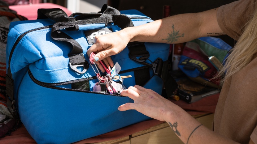 ao coolers 24 pack canvas cooler - the ao has a large exterior pocket that runs along the width of the...