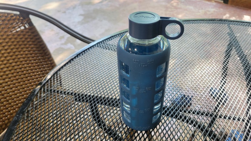water bottle - the purifyou premium has a thick rubber cover to help prevent...