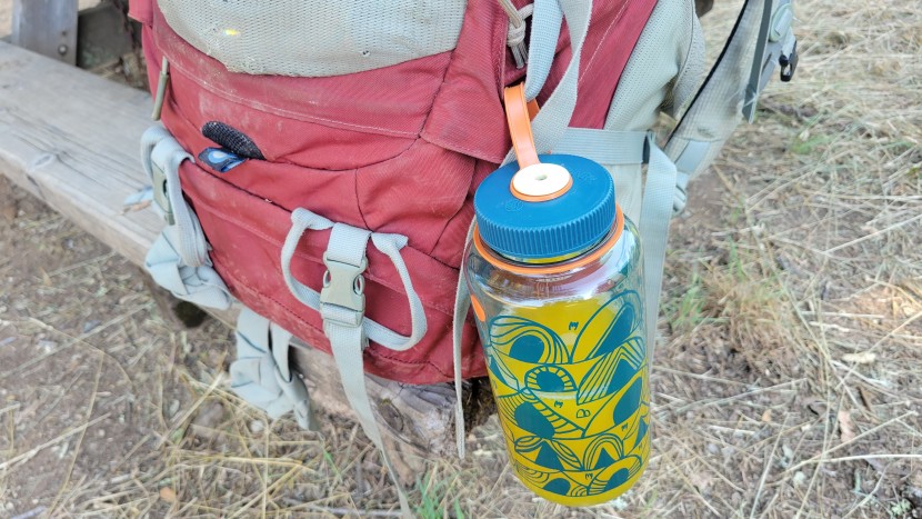 nalgene wide-mouth - although it's convenient, we recommend not using the lid retainer...