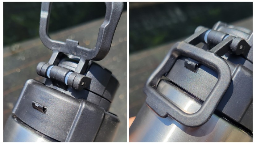 speedfil speedflask - the speedfil speedflask has a plastic carry loop that clips down out...